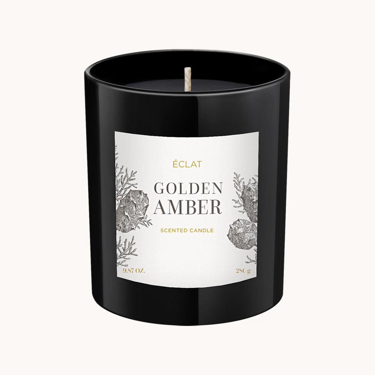 ÉCLAT Golden Amber Soy Wax Scented Candle