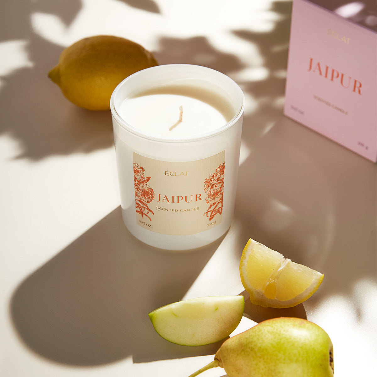 ÉCLAT Jaipur Vela Perfumada de Cera de Soja