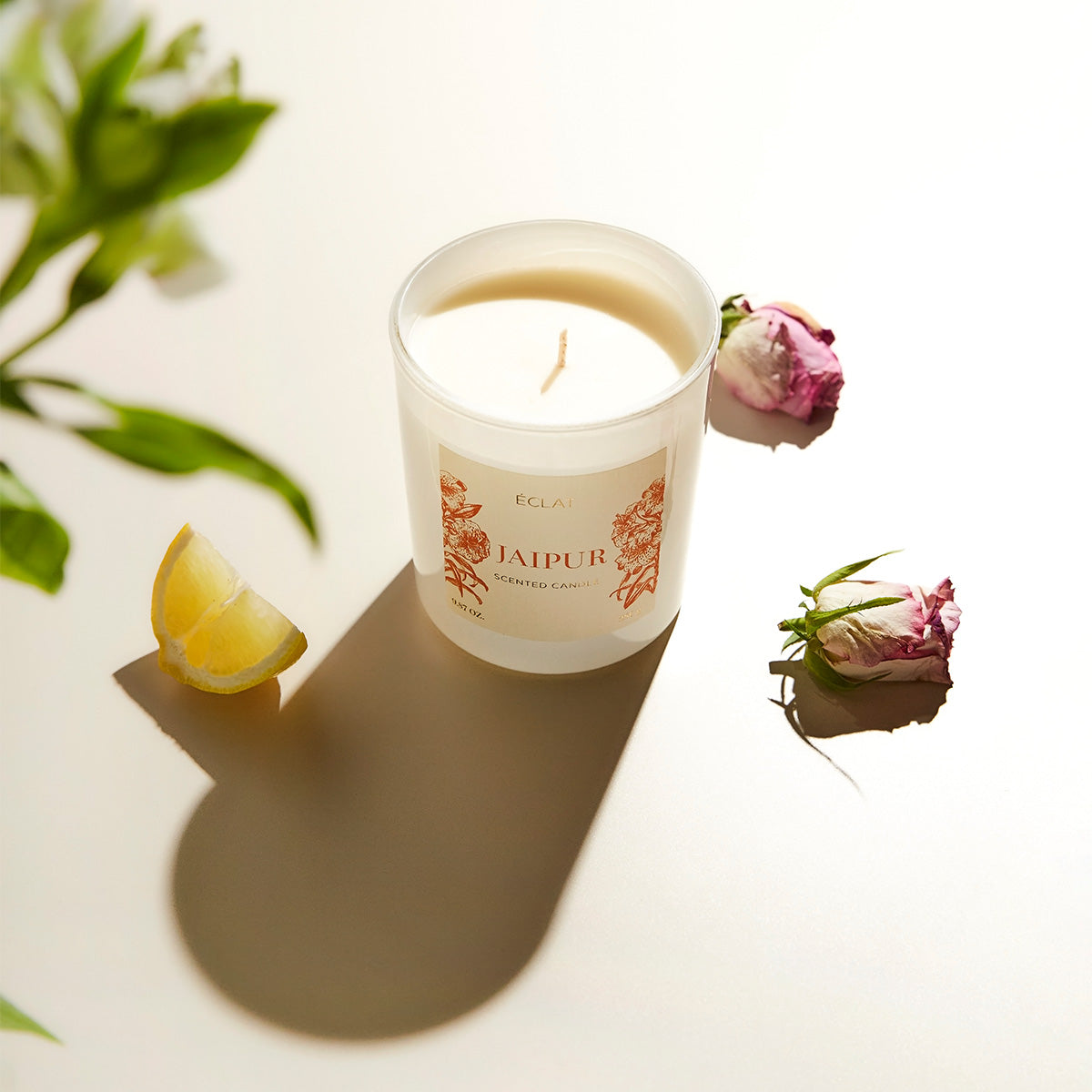 ÉCLAT Jaipur Vela Perfumada de Cera de Soja