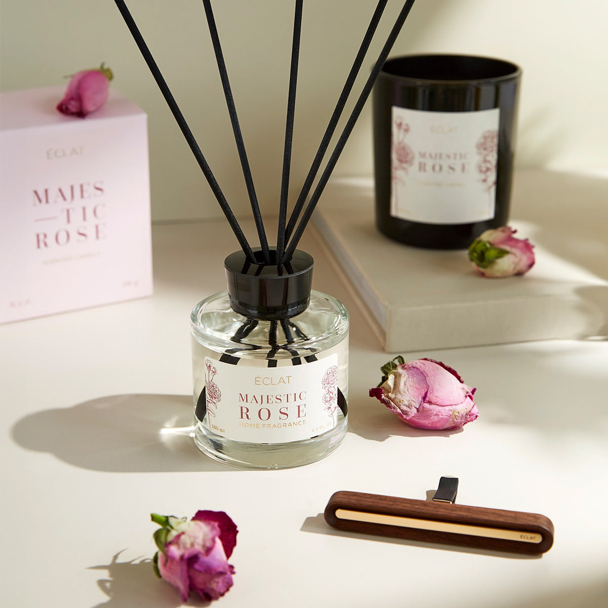 ÉCLAT Majestic Rose Soy Wax Scented Candle