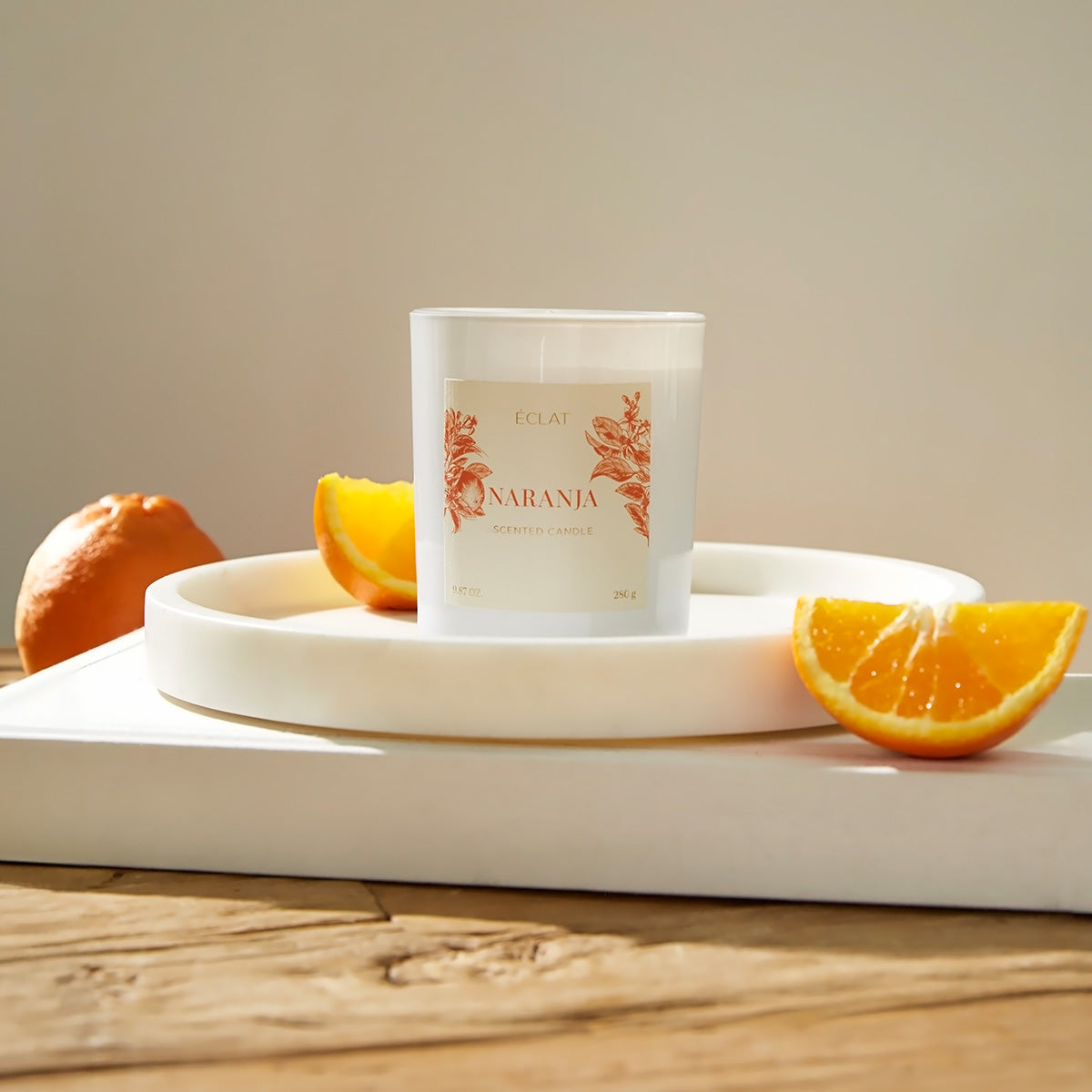 ÉCLAT Naranja Sojawaskaars
