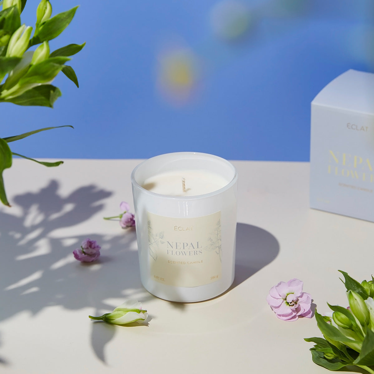 ÉCLAT Nepal Flowers Vela Perfumada de Cera de Soja