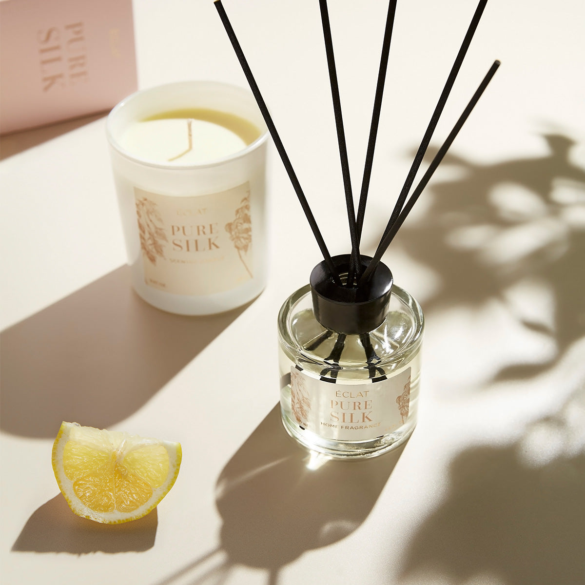 ÉCLAT Pure Silk Vela Perfumada de Cera de Soja