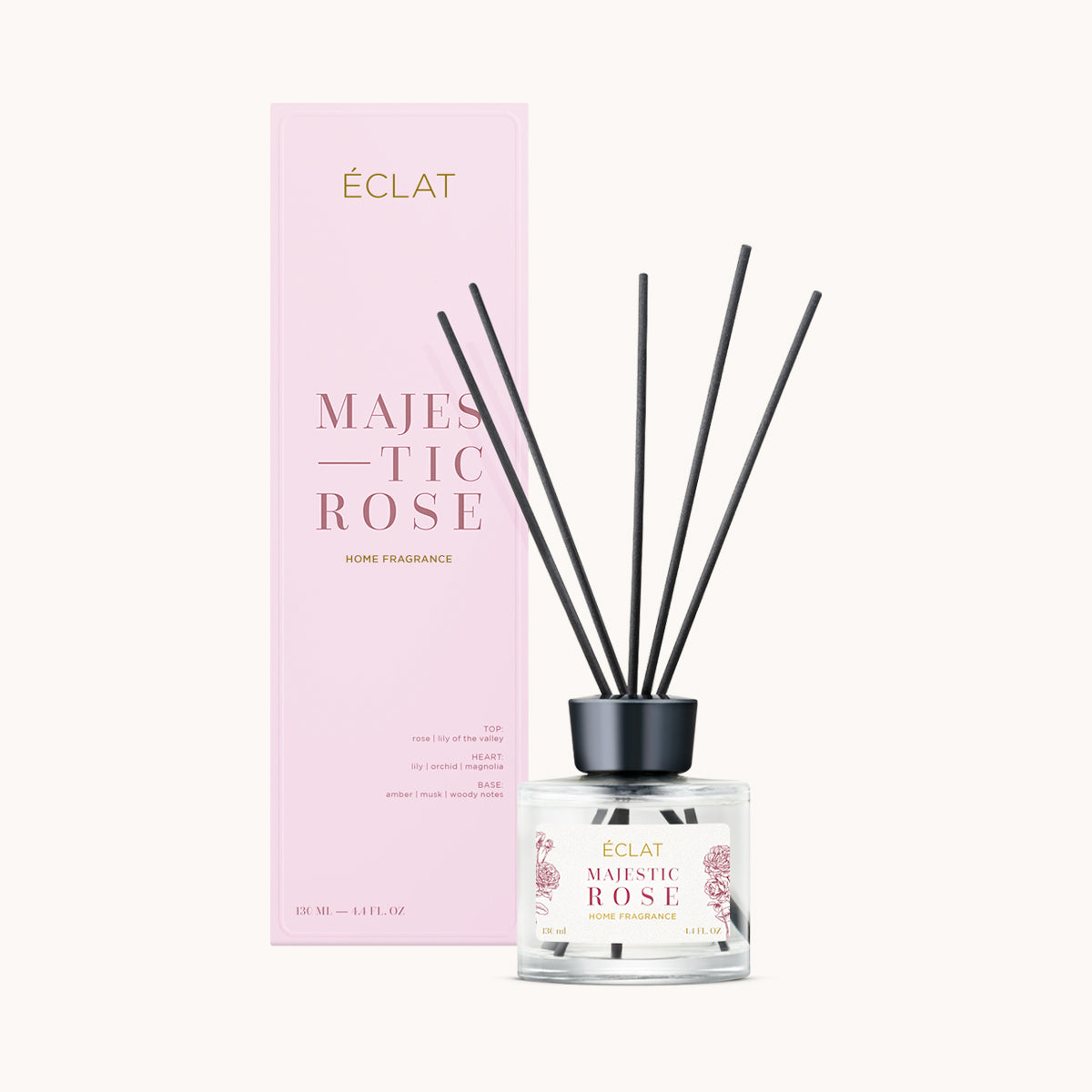 ÉCLAT Majestic Rose Varetas Aromáticas para o Ambiente