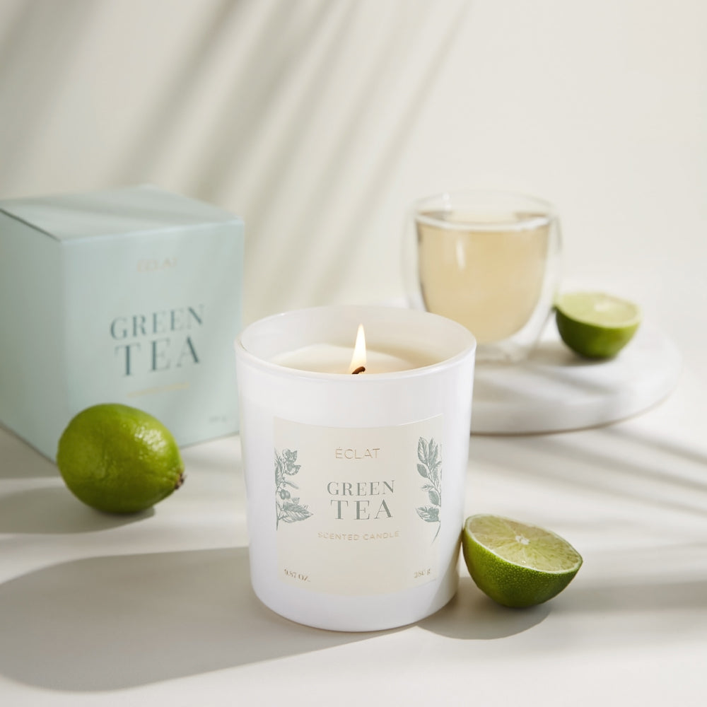 ÉCLAT Green Tea Vela Perfumada de Cera de Soja