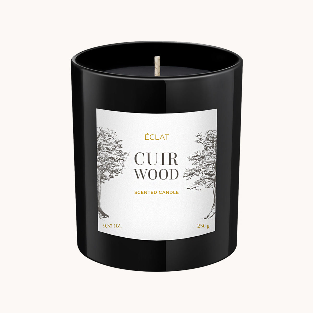 ÉCLAT Cuir Wood Soy Wax Scented Candle