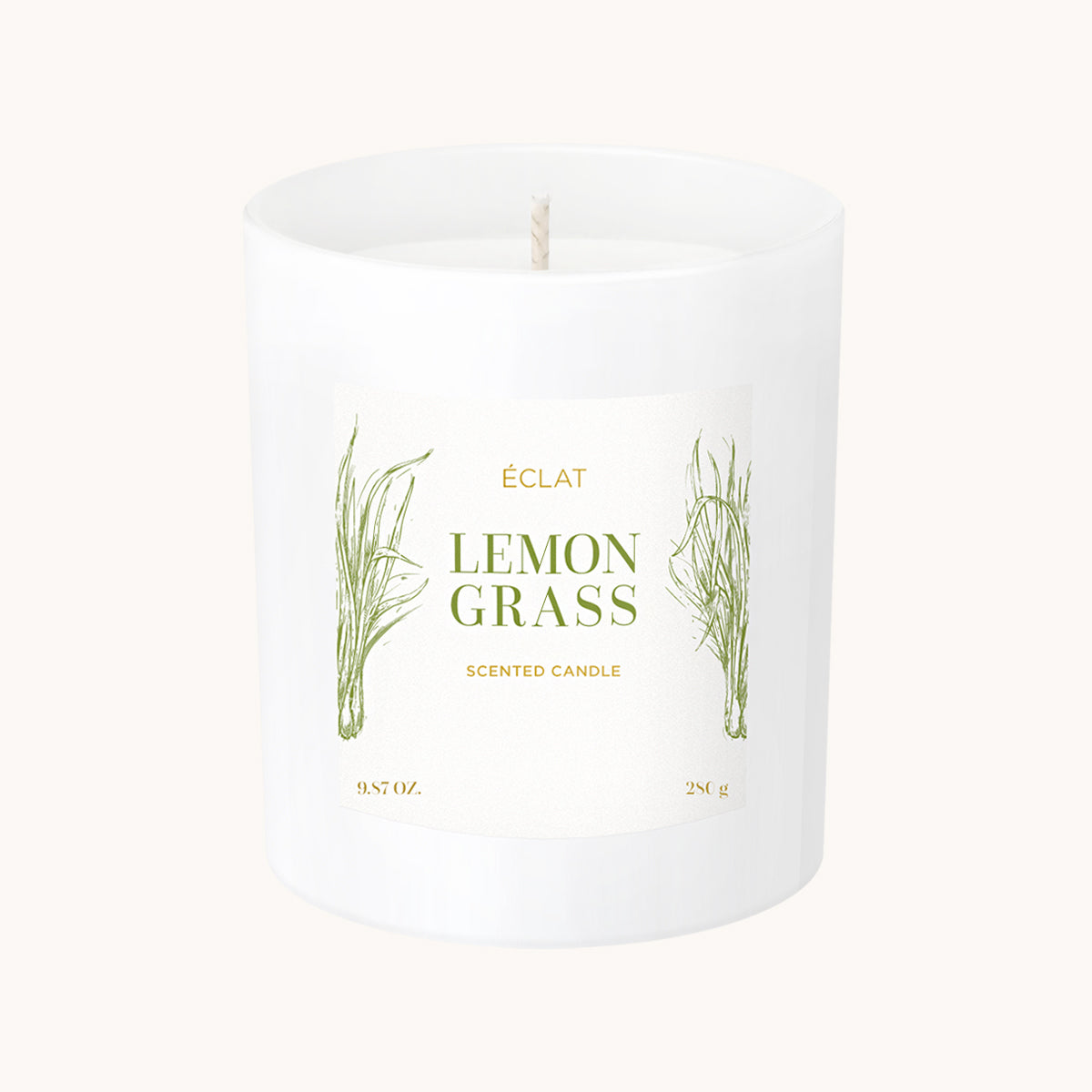 ÉCLAT Lemongrass Soy Wax Scented Candle